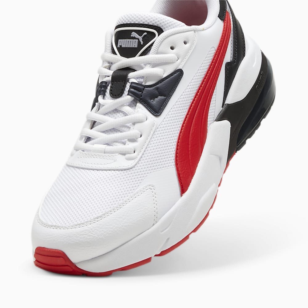 Puma Vis2K Wide Sneakers - White-For All Time Red-Black