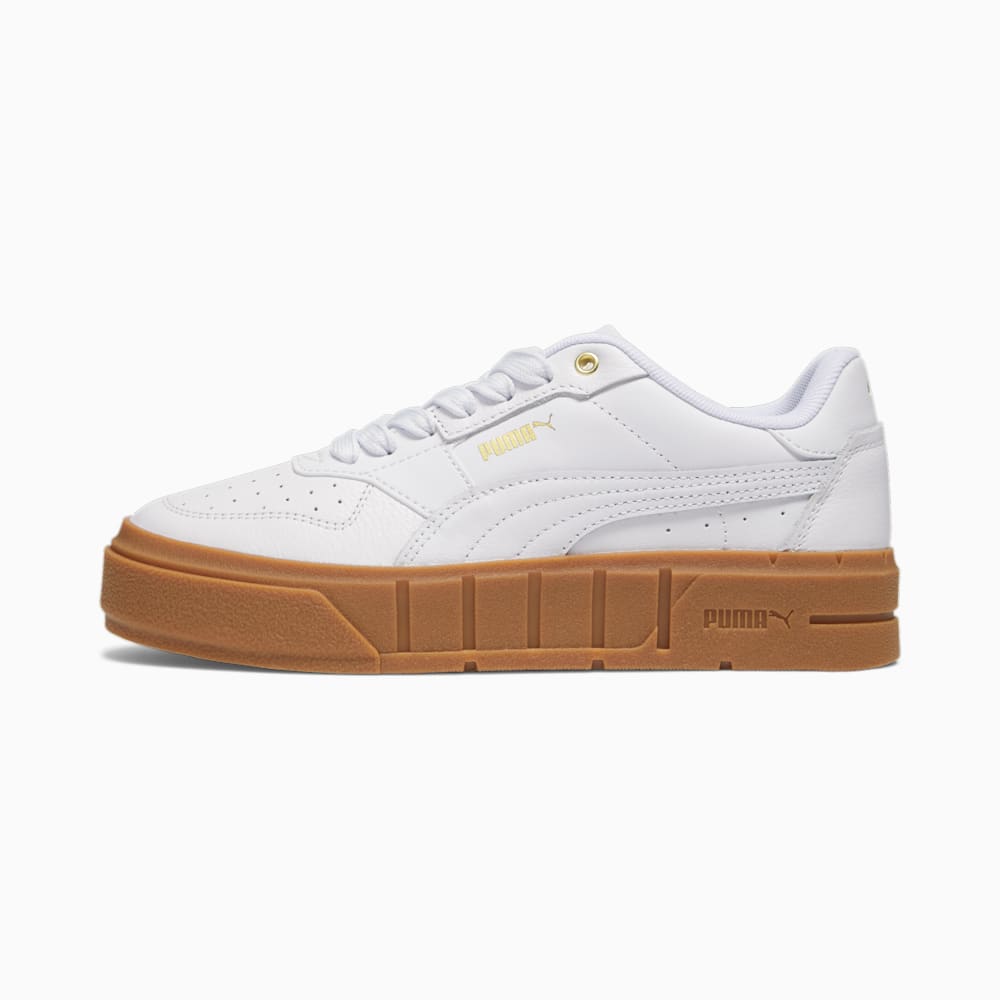 Puma Cali Court Leather Sneakers - White-White-Gold