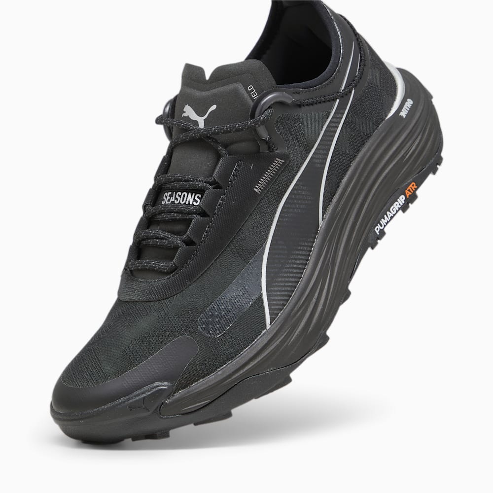 Puma SEASONS Voyage NITRO™ 3 Running Shoes - Black-Dark Coal