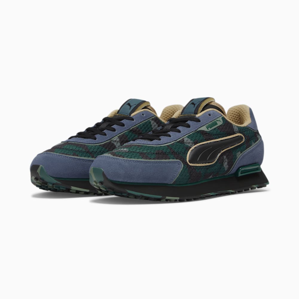 Puma Future Rider Concrete Camo Sneakers - Inky Blue-Black-Sand Dune