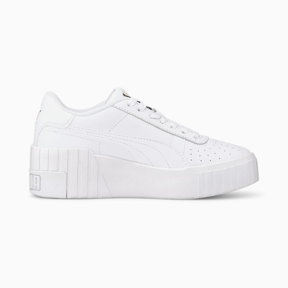 Puma Cali Wedge Sneakers - White-White