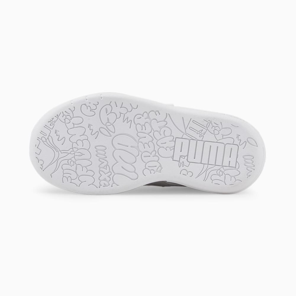 Puma Multiflex Glitz Formstrip Little Kids Sneakers - White-Silver