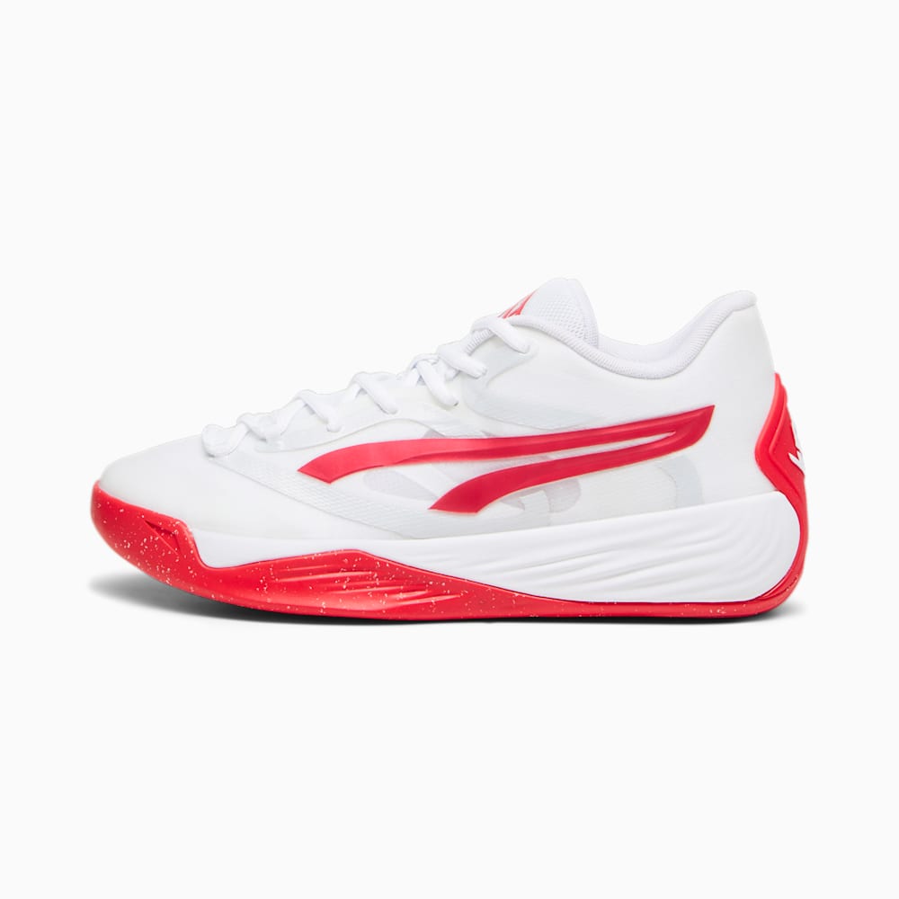 Puma STEWIE x TEAM Stewie 2 Basketball Shoes - White-For All Time Red