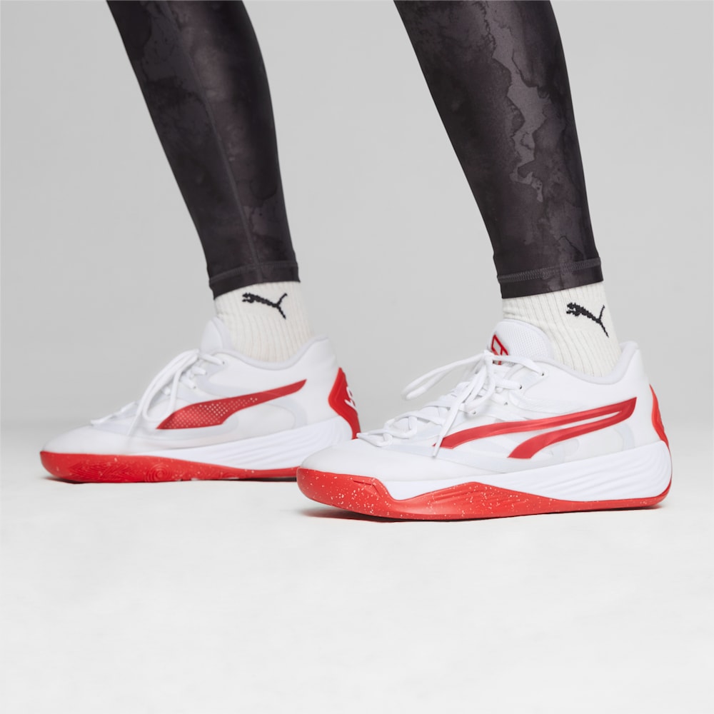 Puma STEWIE x TEAM Stewie 2 Basketball Shoes - White-For All Time Red