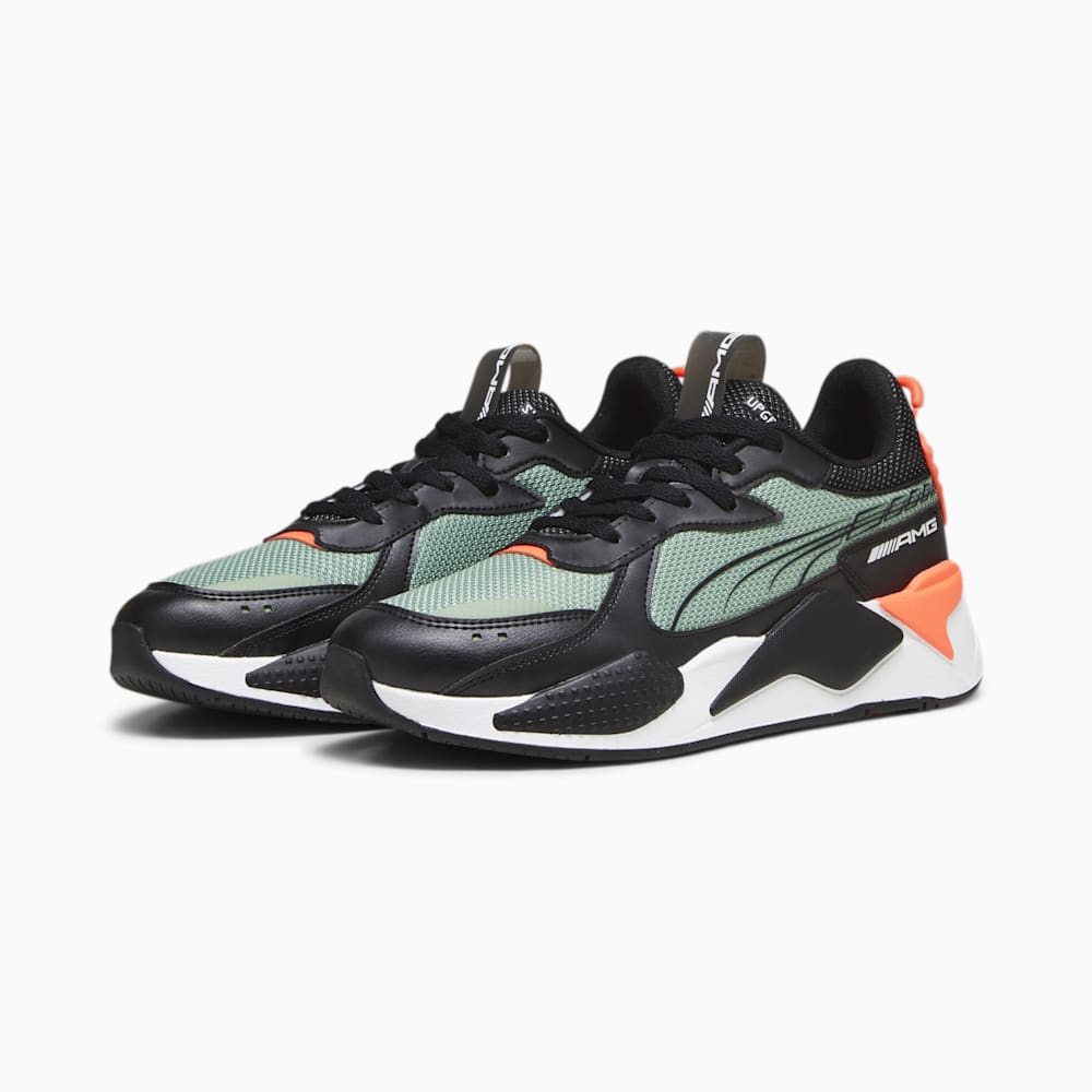 Puma Mercedes AMG-Petronas F1® RS-X Motorsport Shoes - Black-Dusty Green-Neon Sun