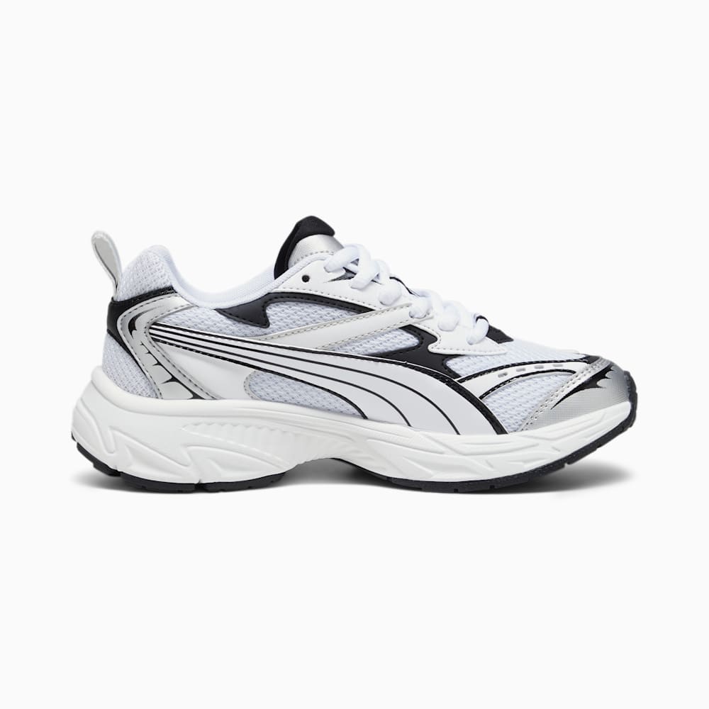 Puma Morphic Base Big Kids Sneakers - Feather Gray-Black