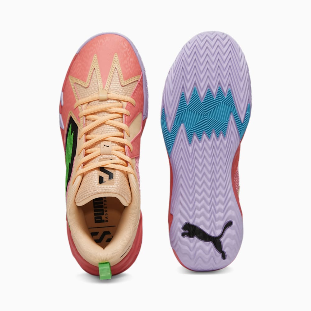 Puma Scoot Zeros Georgia Peach Basketball Shoes - Passionfruit-Green-Peach Fizz