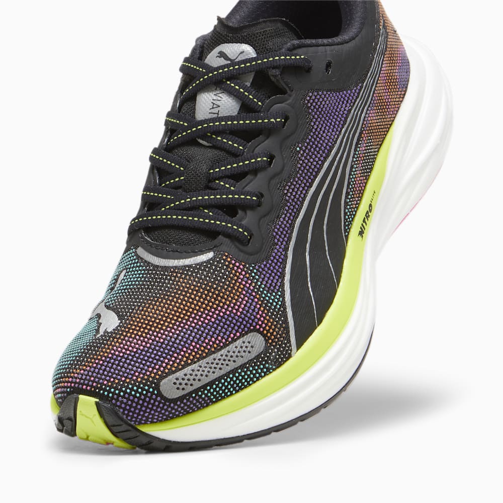 Puma Deviate NITRO™ 2 Running Shoes - Black-Lime Pow-Poison Pink