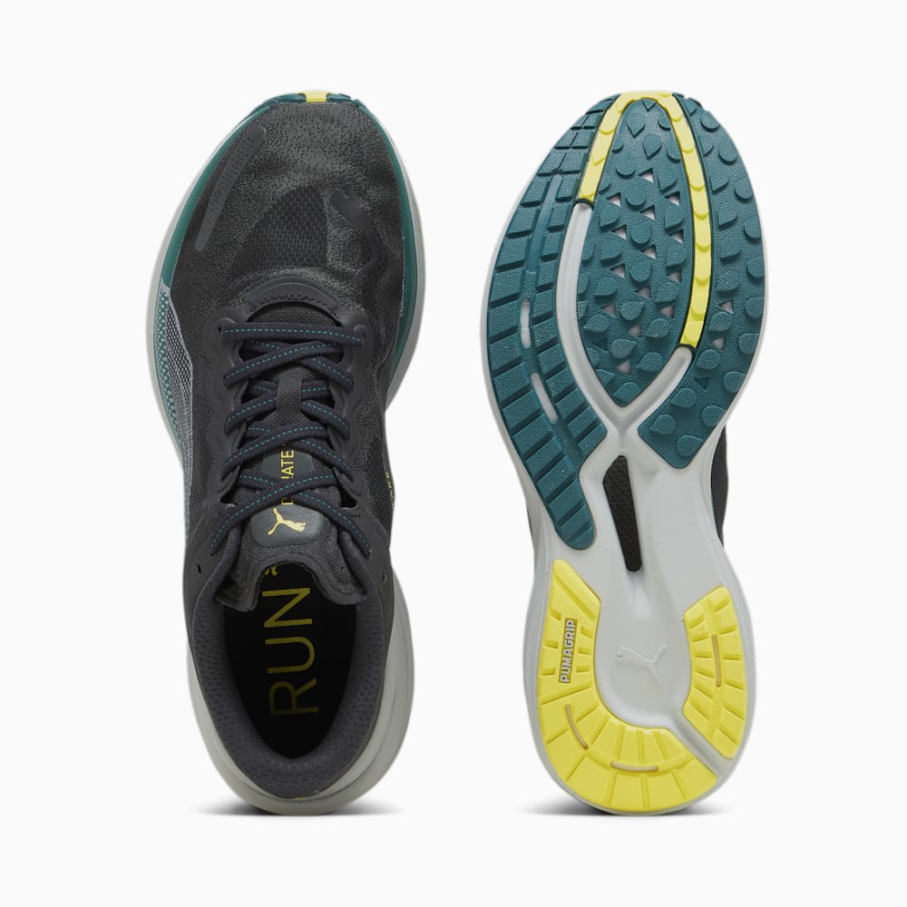 Puma Deviate NITRO™ 2 WTRepel Running Shoes - Black-Yellow Burst-Malachite