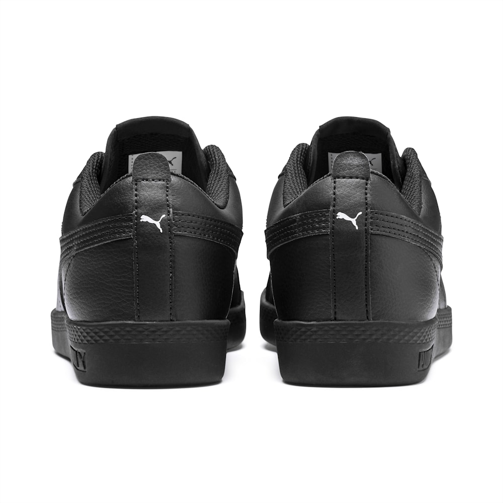 Puma Smash v2 Leather Sneakers - Black-Black