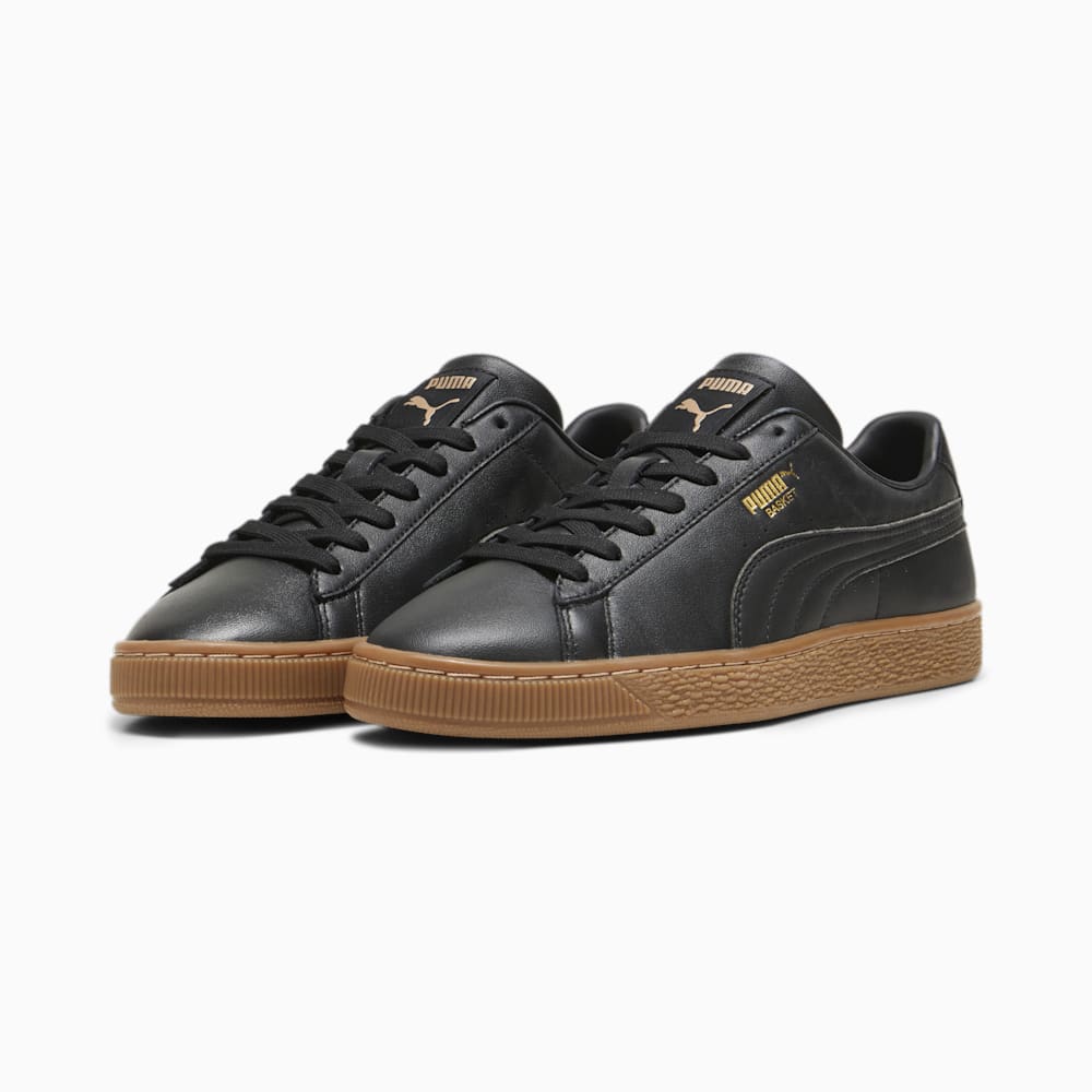 Puma Basket Classic XXI Sneakers - Black-Black-Gold