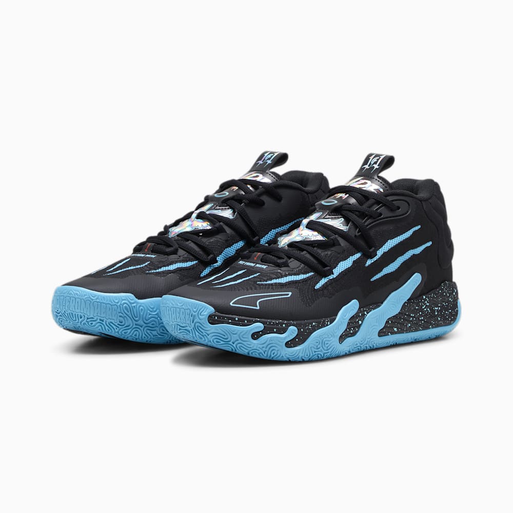 Puma x LAMELO BALL MB.03 Blue Hive Basketball Shoes - Black-Bright Aqua