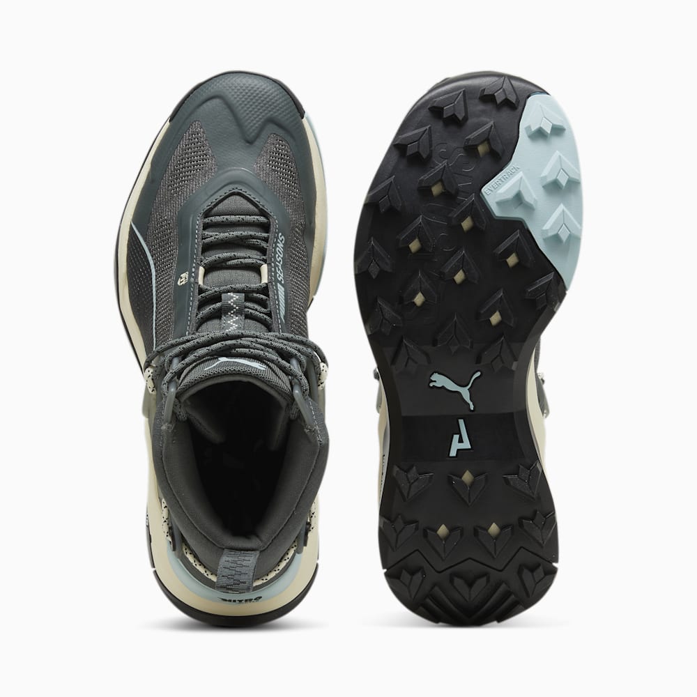 Puma Explore NITRO™ Mid Hiking Shoes - Mineral Gray-Turquoise Surf-Sugared Almond