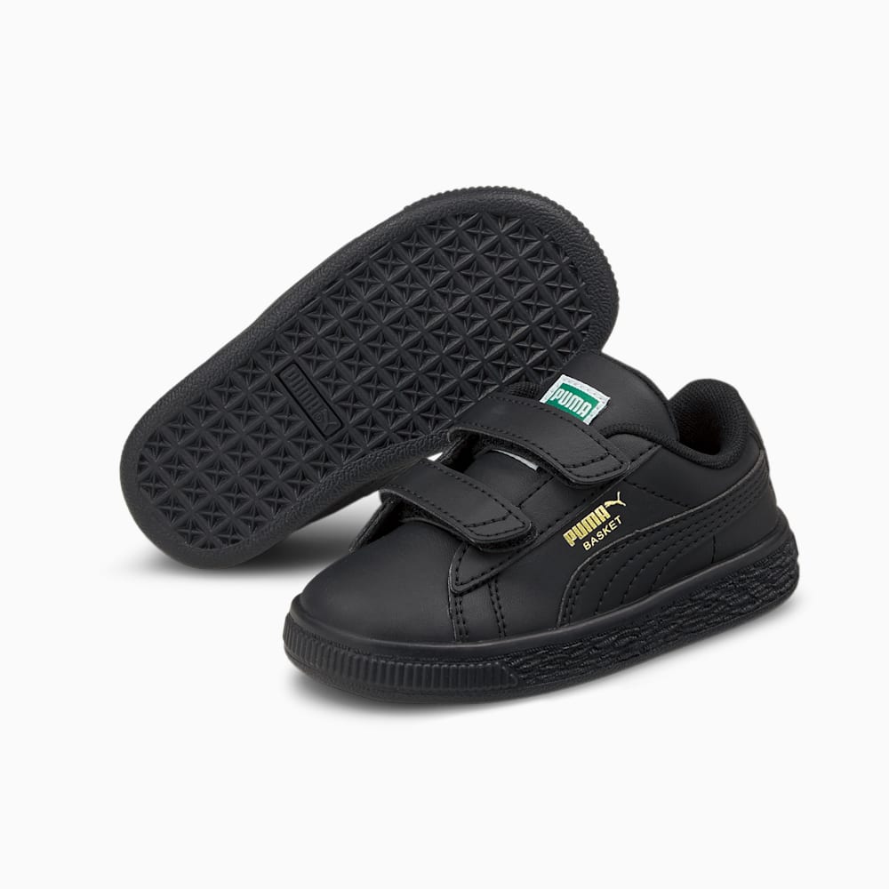 Puma Basket Classic XXI Toddler Shoes - Black-Black