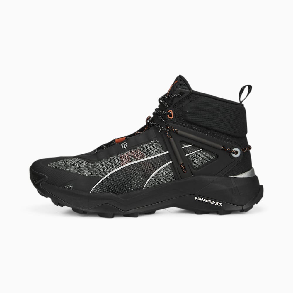 Puma SEASONS Explore NITRO™ Mid Hiking Shoes - Black-Silver-Chili Powder