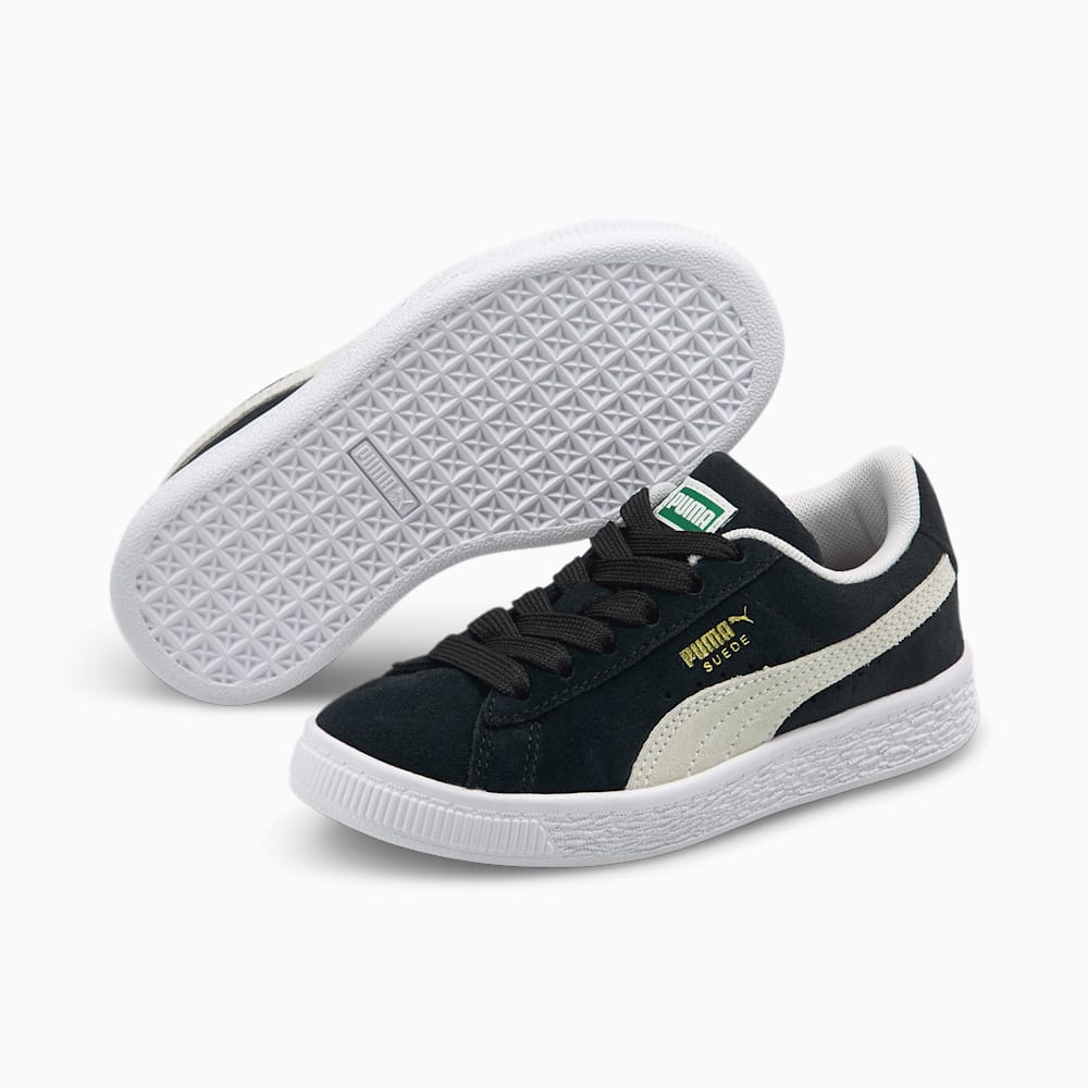 Puma Suede Classic XXI Little Kids Shoes - Black-White