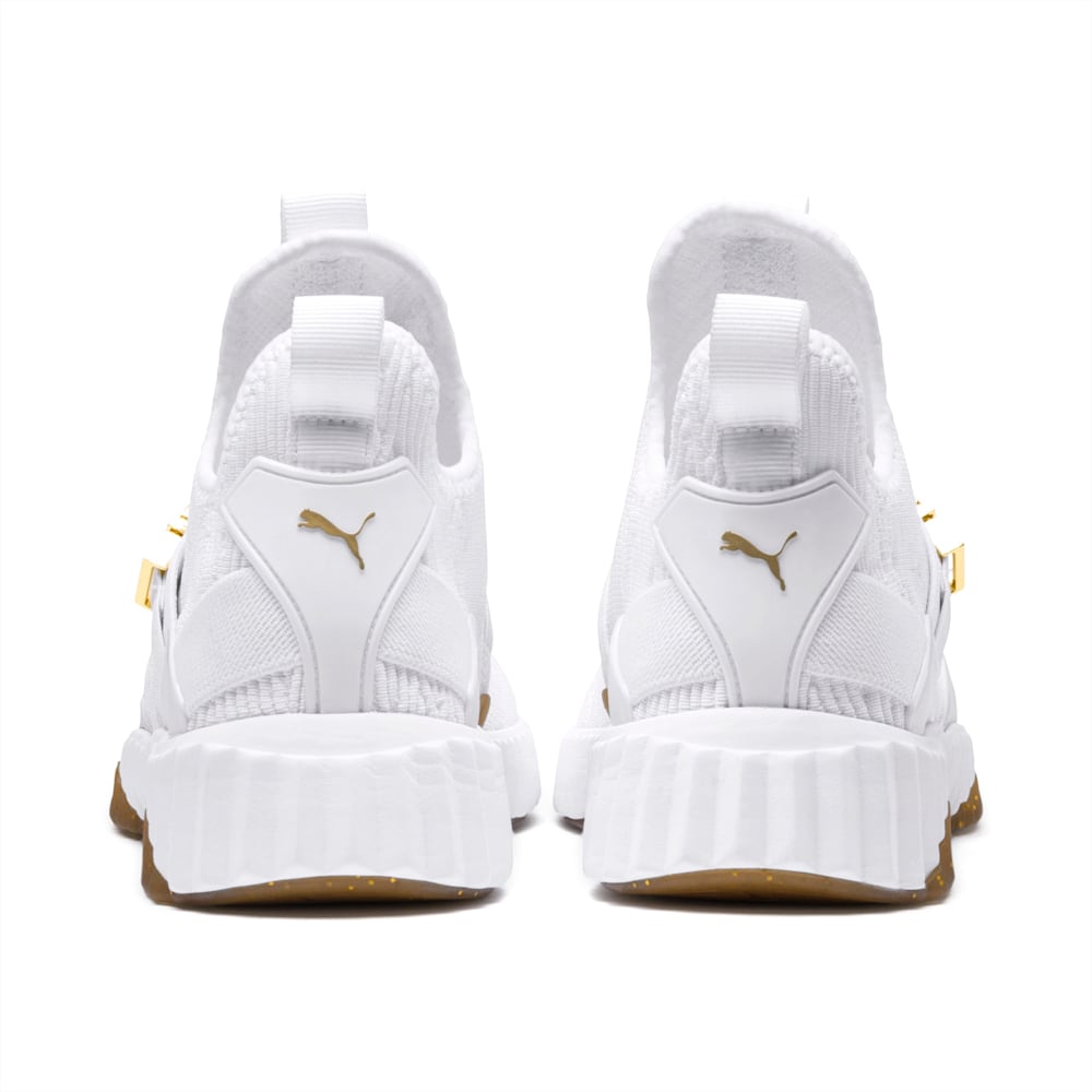 Puma Defy Varsity Mid Sneakers - White-Metallic Gold