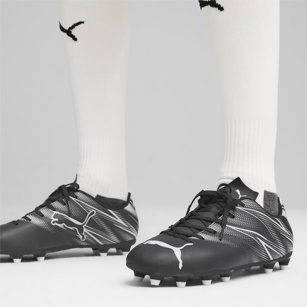 Puma ATTACANTO FG/AG Soccer Cleats - Black-Silver Mist