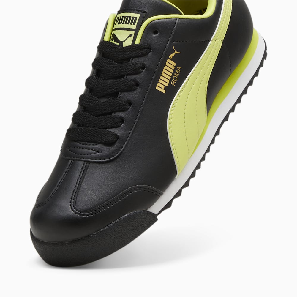 Puma Roma Basic+ Sneakers - Black-Lime Sheen