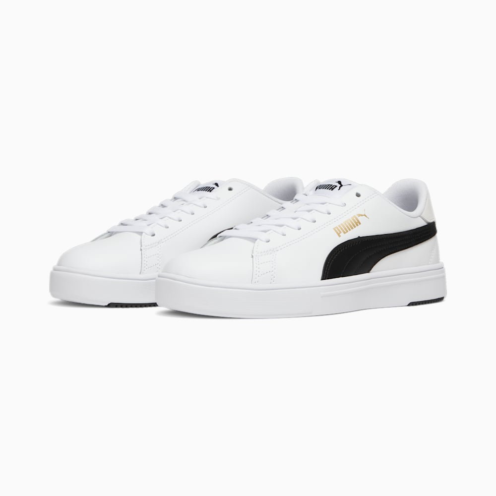 Puma Serve Pro Lite Sneakers - White-Black-Team Gold