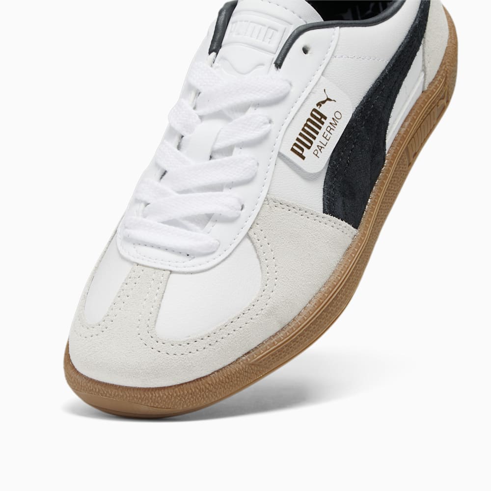 Puma Palermo Leather Sneakers - White-Vapor Gray-Gum