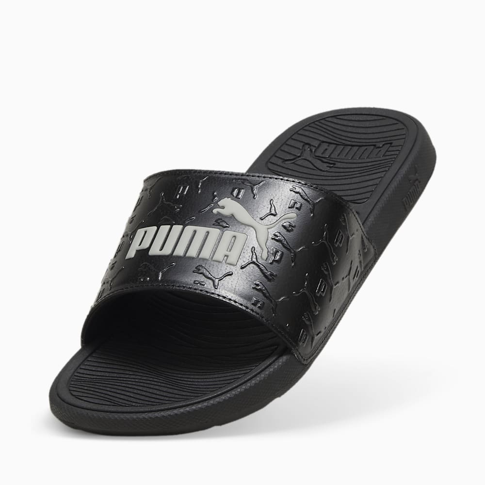 Puma Cool Cat 2.0 Superlogo Sandals - Black-Smokey Gray