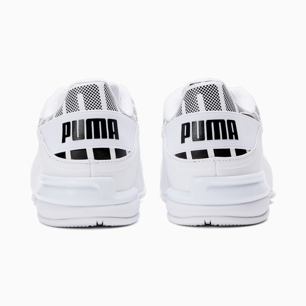 Puma Viz Runner Repeat Wide Running Shoes - White-Black