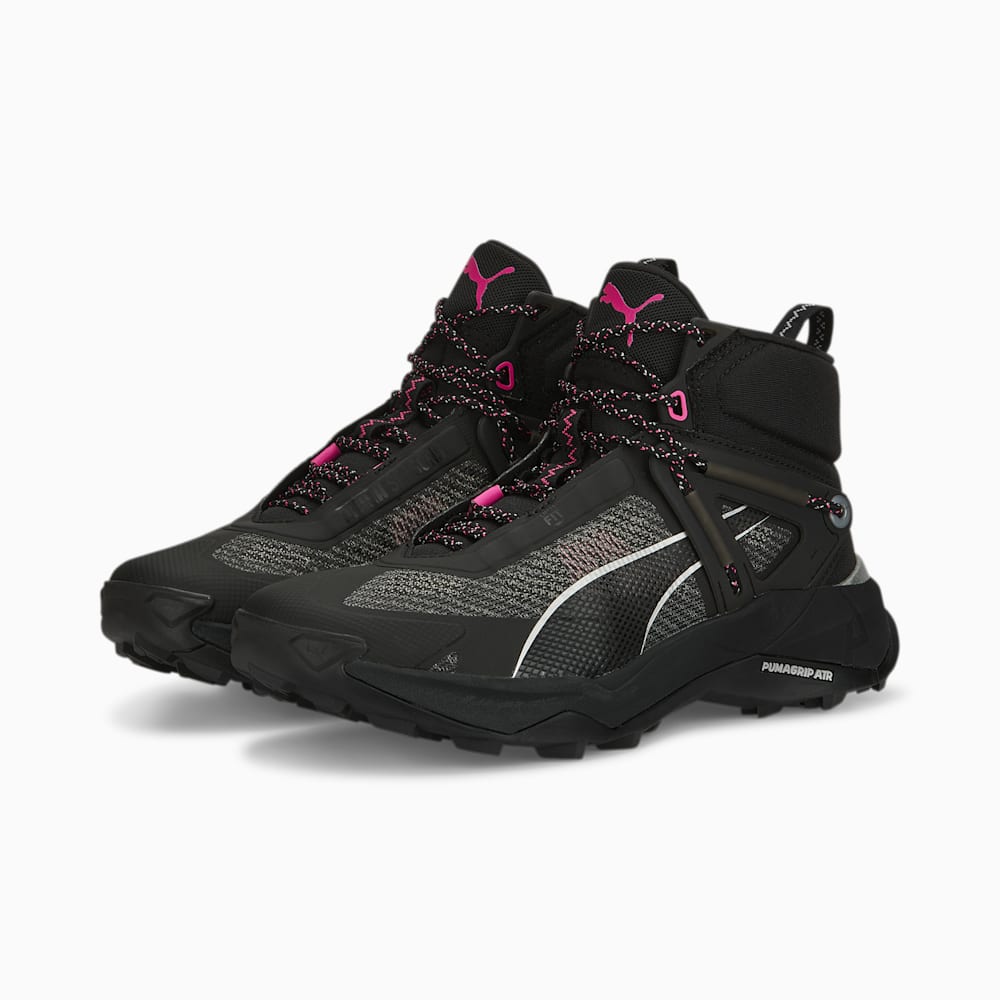 Puma Explore NITRO™ Mid Hiking Shoes - Black-Silver-Ravish