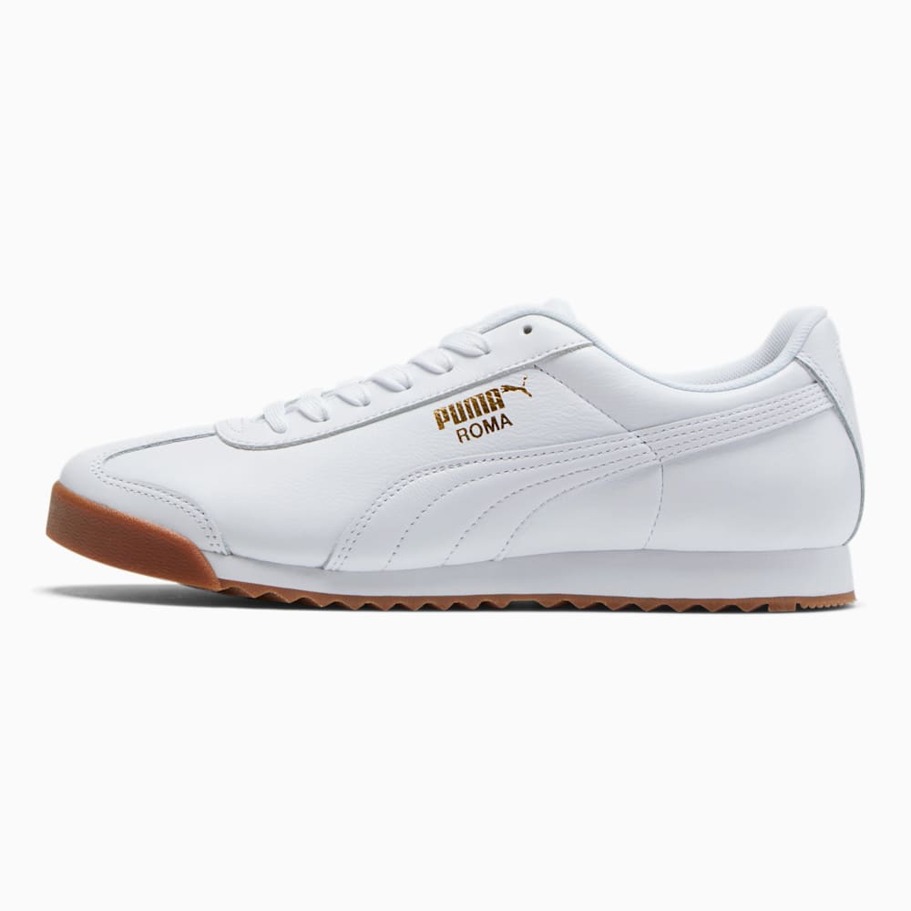 Puma Roma Classic Gum Sneakers - White-Team Gold