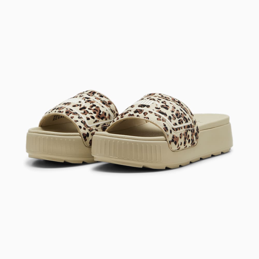 Puma Karmen Drama Slides - Putty-Brown Mushroom-Black