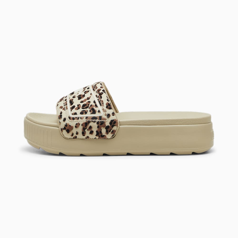 Puma Karmen Drama Slides - Putty-Brown Mushroom-Black