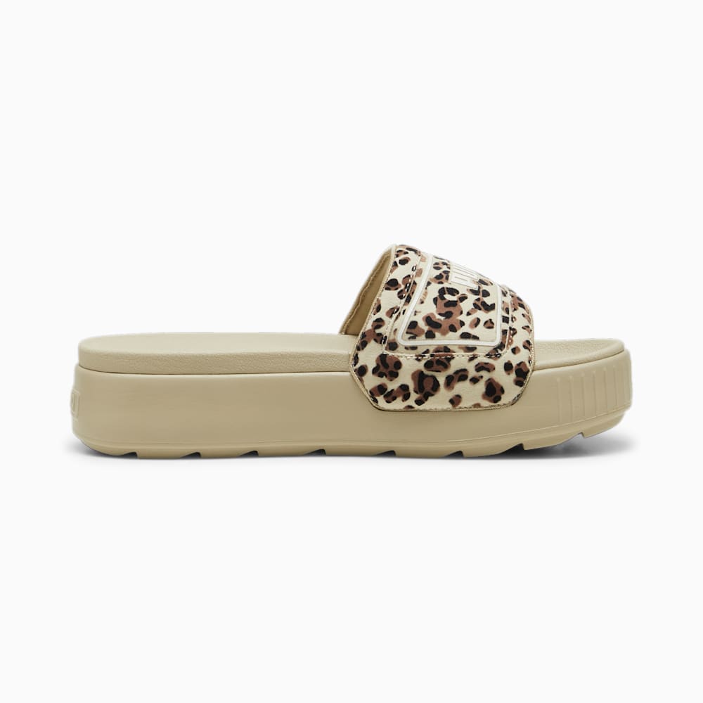 Puma Karmen Drama Slides - Putty-Brown Mushroom-Black