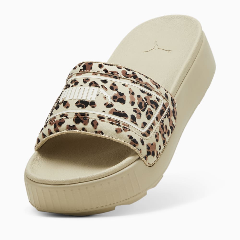 Puma Karmen Drama Slides - Putty-Brown Mushroom-Black