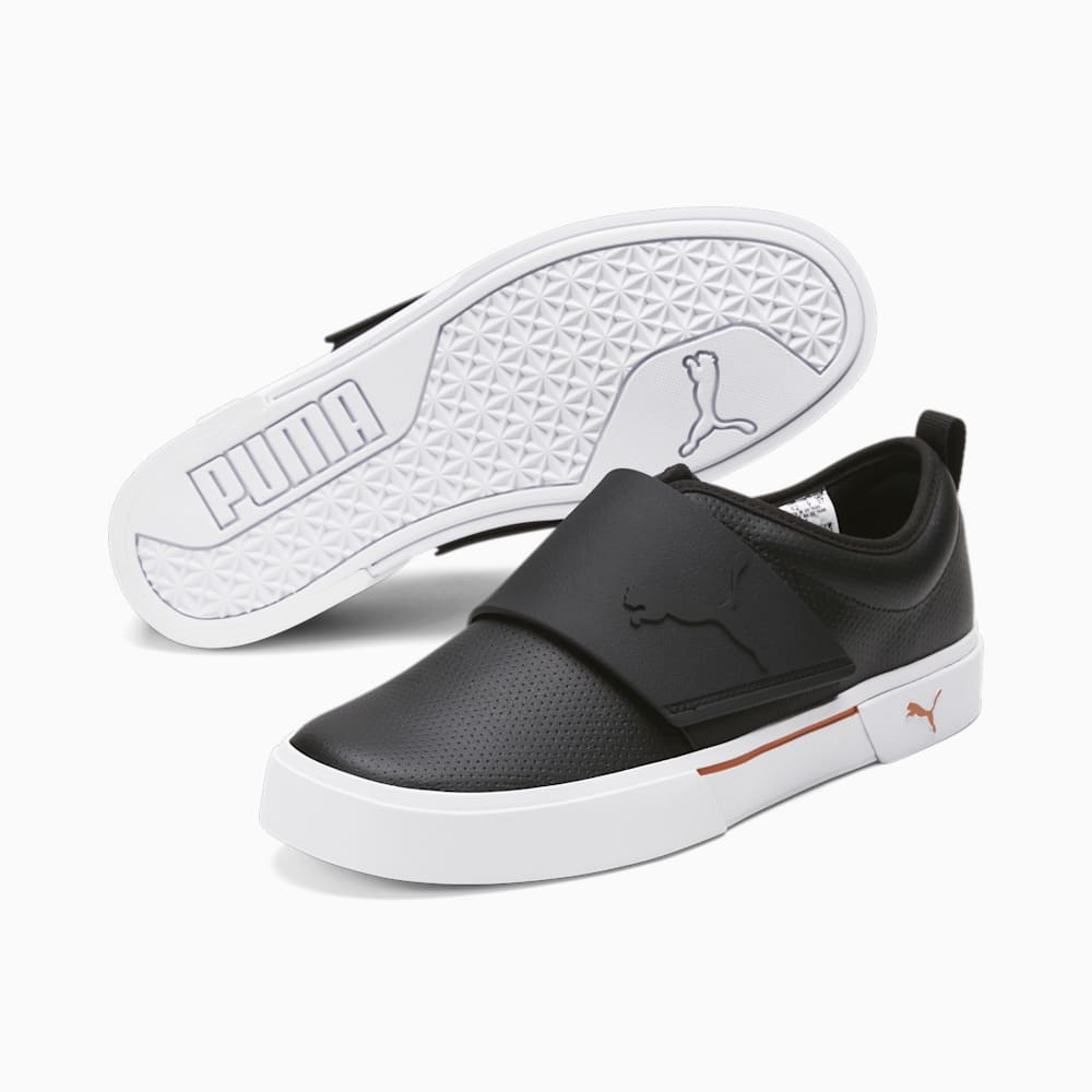 Puma El Rey II Slip-On Perf L - Black-Chili Powder