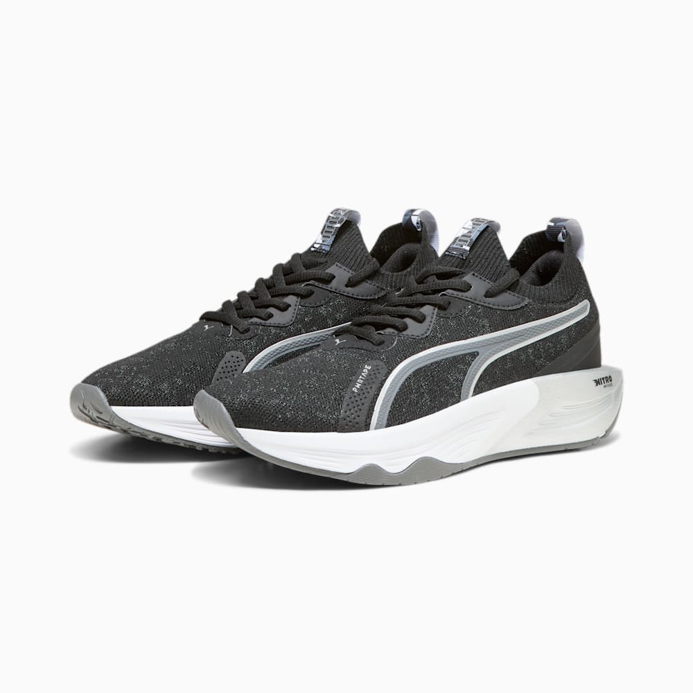 Puma PWR XX NITRO™ Luxe Retro Glam Training Shoes - Black-Cool Dark Gray-Silver