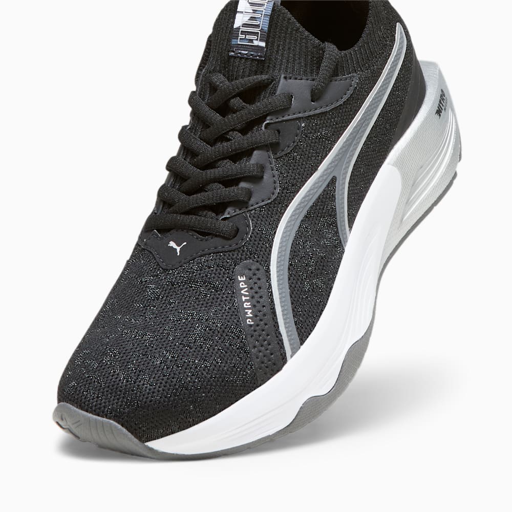 Puma PWR XX NITRO™ Luxe Retro Glam Training Shoes - Black-Cool Dark Gray-Silver