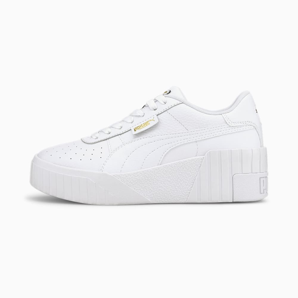 Puma Cali Wedge Sneakers - White-White