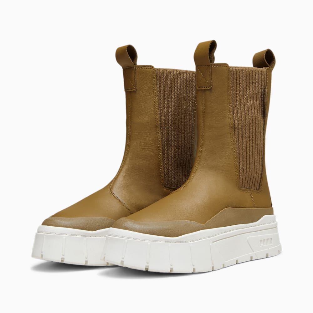 Puma Mayze Stack Chelsea Winter Boots - Chocolate Chip