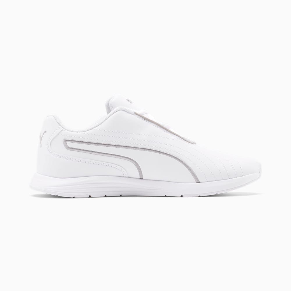 Puma Ella Lace Up Shoes - White-Silver