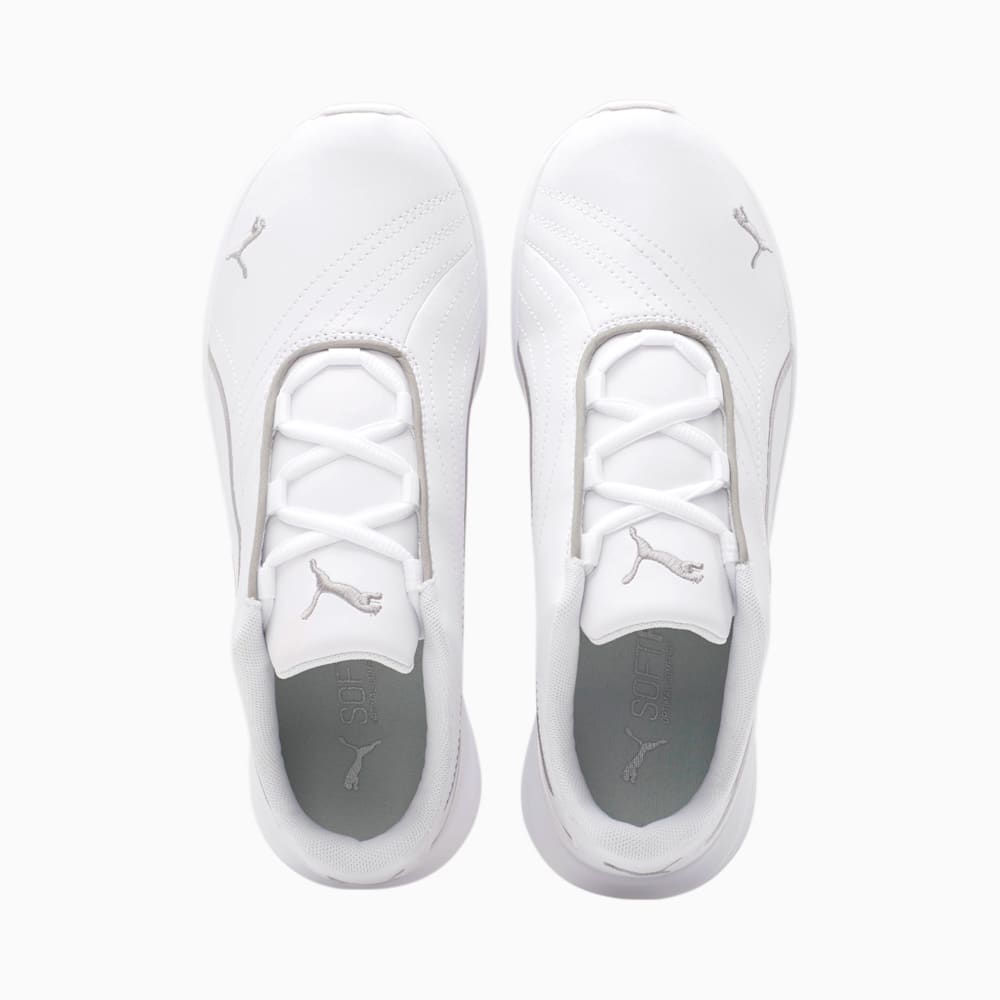 Puma Ella Lace Up Shoes - White-Silver