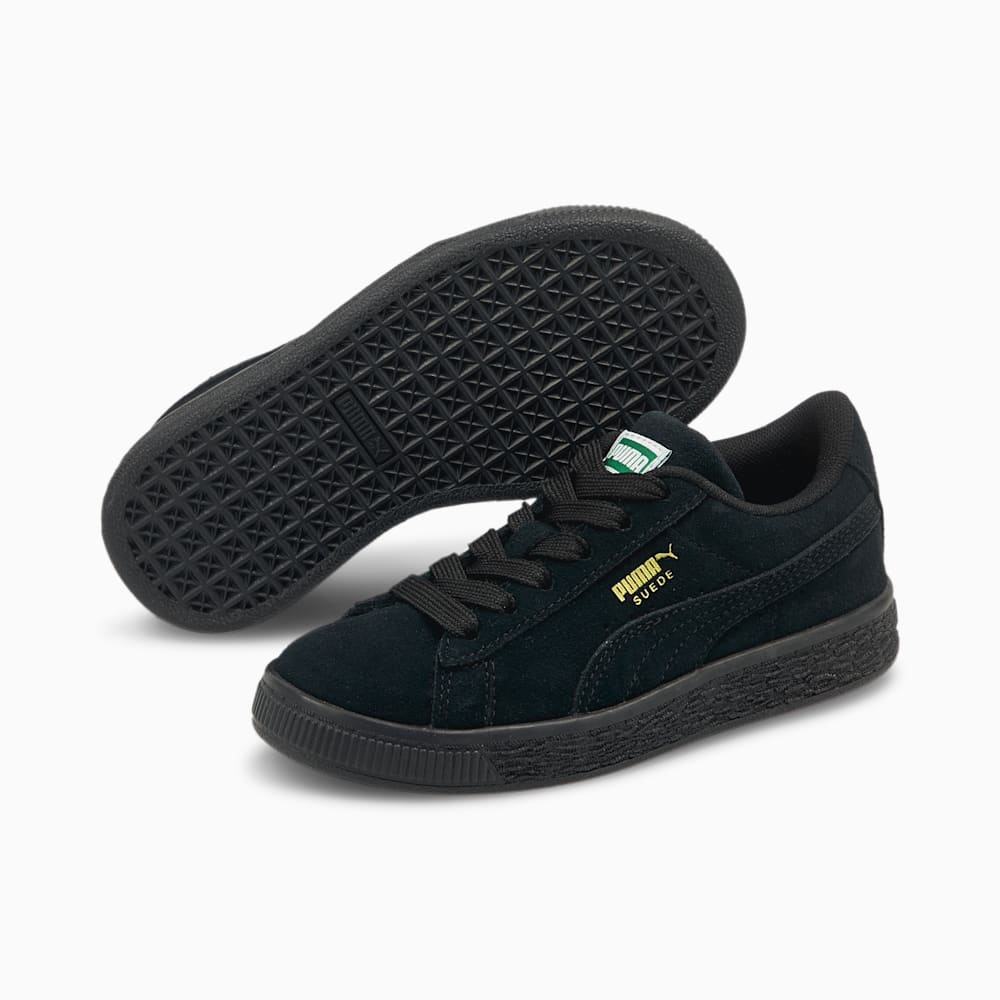 Puma Suede Classic XXI Little Kids Shoes - Black-Black