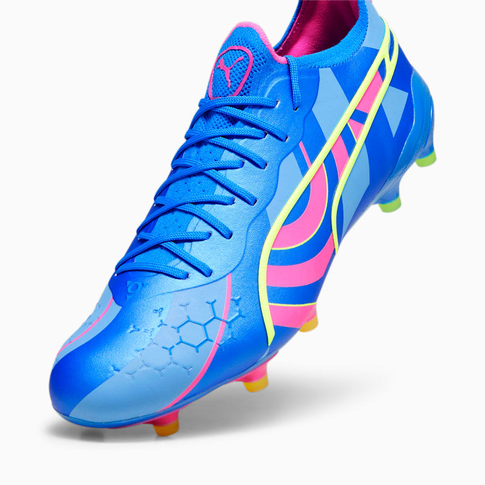 Puma KING ULTIMATE ENERGY FG/AG Soccer Cleats - Ultra Blue-Luminous Pink-Luminous Blue