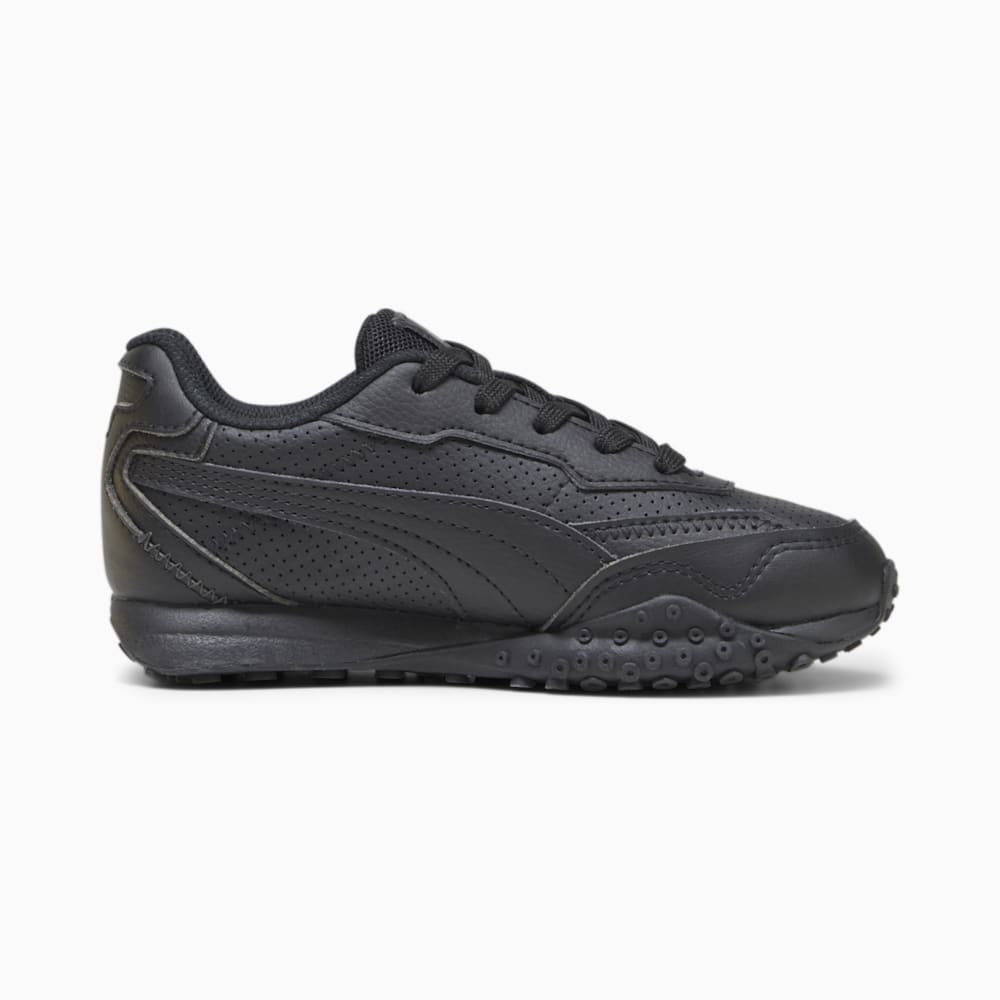 Puma Blktop Rider Leather Little Kids Sneakers - Black-Shadow Gray