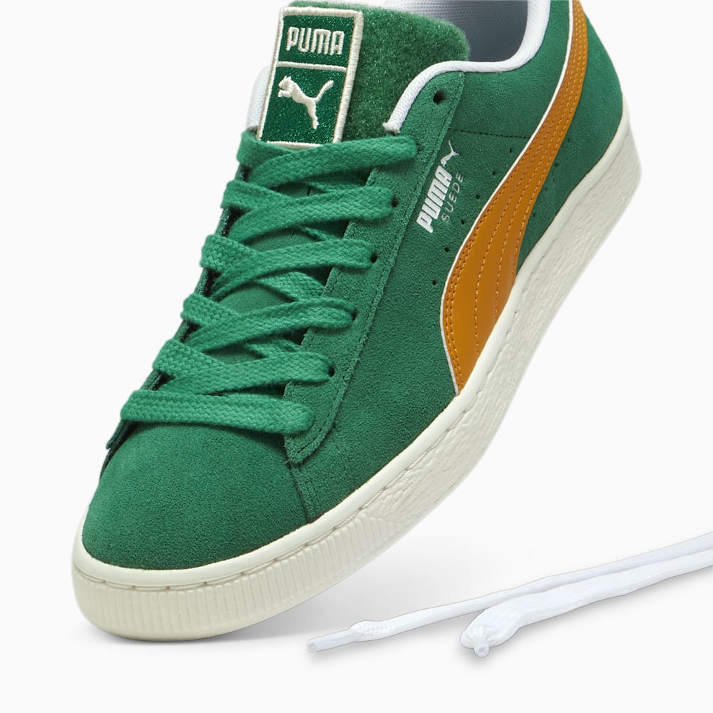 Puma For the Fanbase Suede Patch Sneakers - Archive Green-Frosted Ivory